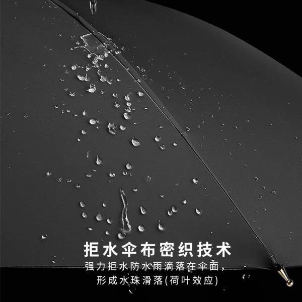 27 inch Aluminum Bone Double Outdoor Weather Umbrella Automatic Golf Business Long Handle Straight Umbrella