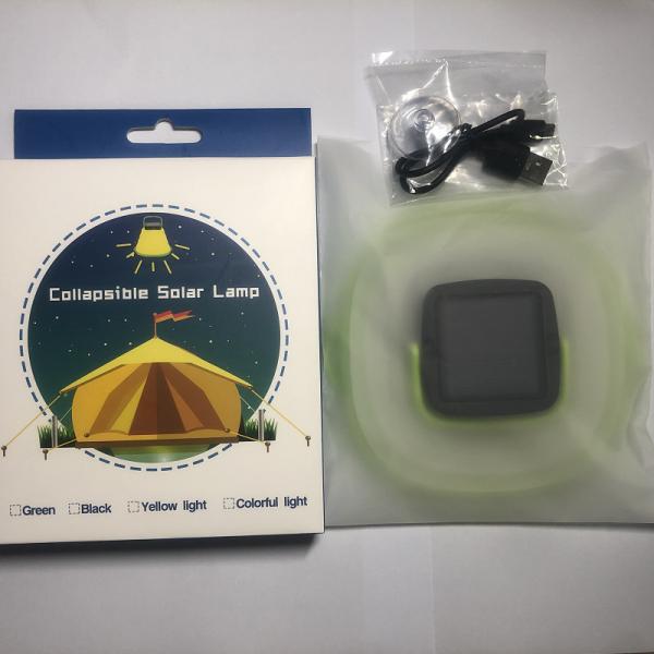 Silicone Collapsible Garden Camping Solar Lamp Solar Camping Light