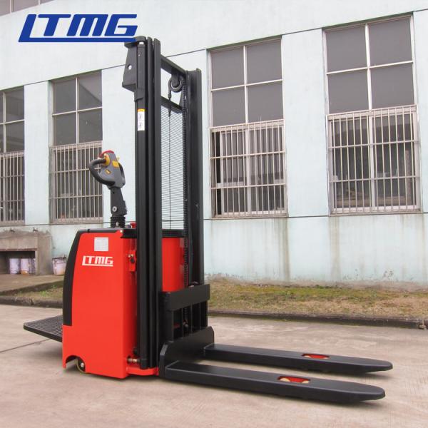 1.2 Ton Electric Pallet Lift Truck ,1150mm Fork Length Walkie Stacker Forklift