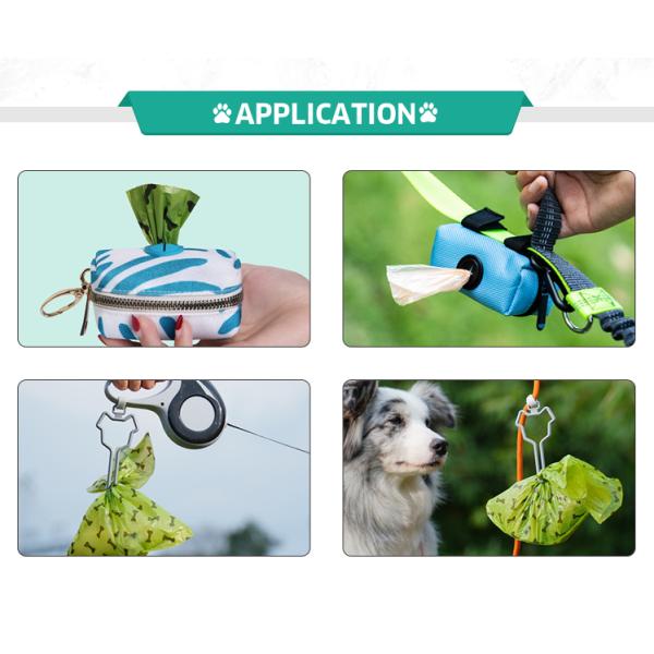 На заказ черный кукурузный крахмал полностью компостируемый одноразовый биоразлагаемый пакет для собак