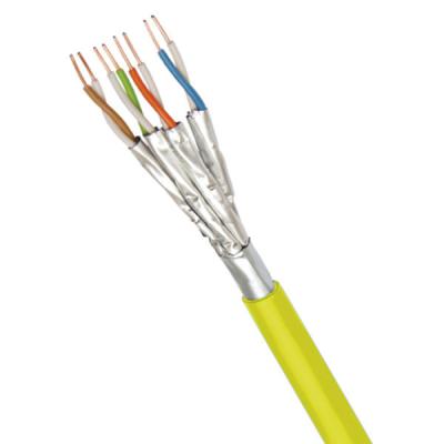 Yellow 23AWG CAT6A F FTP Cable LSZH Ethernet Cable 500MHz 305m HDPE