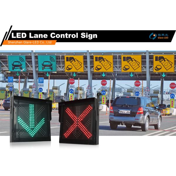 LED Lane Control Sign with JT/T 431-2000 Quality Standard Featuring Red and Green Super Bright LED Lamps for Expressway and Tunnel Traffic Signal Light
