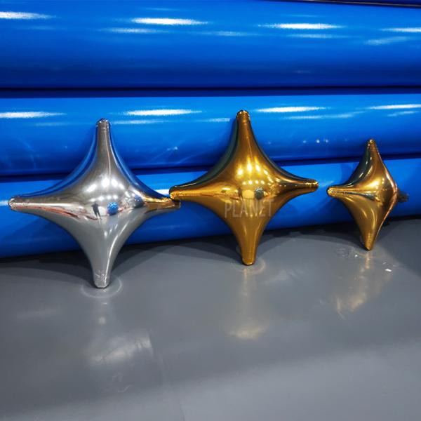 Nouveau design ballon gonflable miroir étoile air scellé suspendu ballon gonflable étoile pour la décoration d'événement