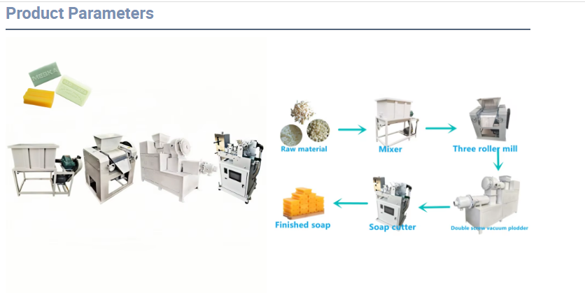 China Factory's Automatic Laundry or toilet Soap Making Machine With 100kg to 200kg Capacity for Laundry soap