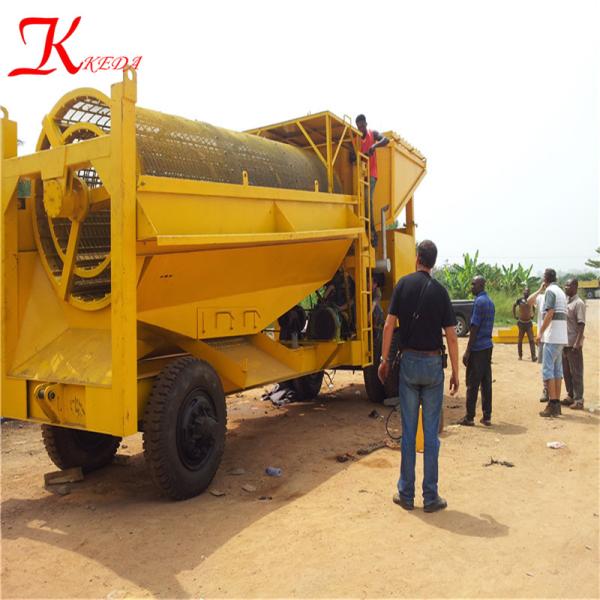 best price used automatic gold panning machine small gold trommel screen for sale in china