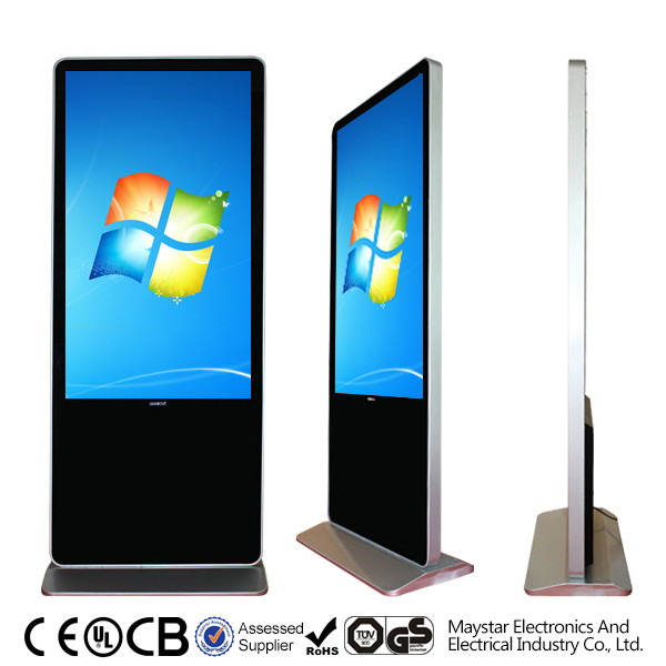 Floor Standing Kiosk Machine Android Windows Remote Control Auto Rotate With Wifi