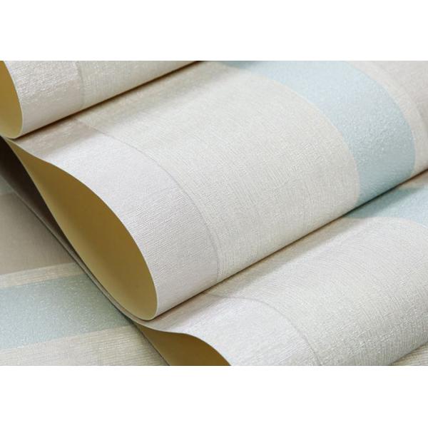 0.53*10M Embossed Vinyl Wallpaper With Stripes Pattern for Living Room