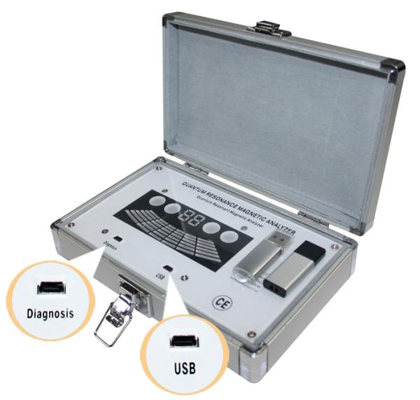 AH - Q8 German Quantum Magnetic Health Analyser , Portable Body Composition Analyzer