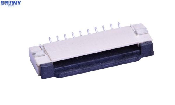 Horizontal Contact FPC Cable Connector 1.0 Mm  For Electronic Equipment
