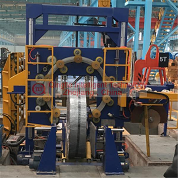 Industrial Vertical Coil Packaging Line For Steel / Copper / Aluminum Coil