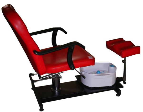 Red Foot SPA Pedicure Chair No Plumbing With Massage , Hydraulic Pump