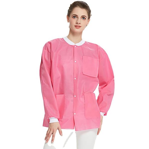 S&J Dental laboratory disposable spunlace jacket can be washed