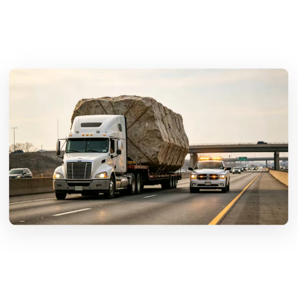 Oversized Cargo Truck Freight Shipping For Heavy Haul / Specialized Transport Solutions