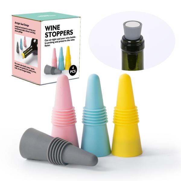 Botas de vinho reutilizáveis rolhas de silicone rolhas de garrafas de bebidas com tampa de agarre para manter a frescura