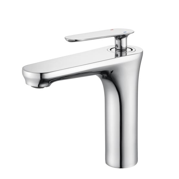 Hotel Brass Chrome Polished Farmhouse Single Handle Lavatory Basin Vanity Sink Faucet