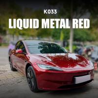 K033 Liquid Metal Red TPU Color PPF Film Vinyl Car Wrap