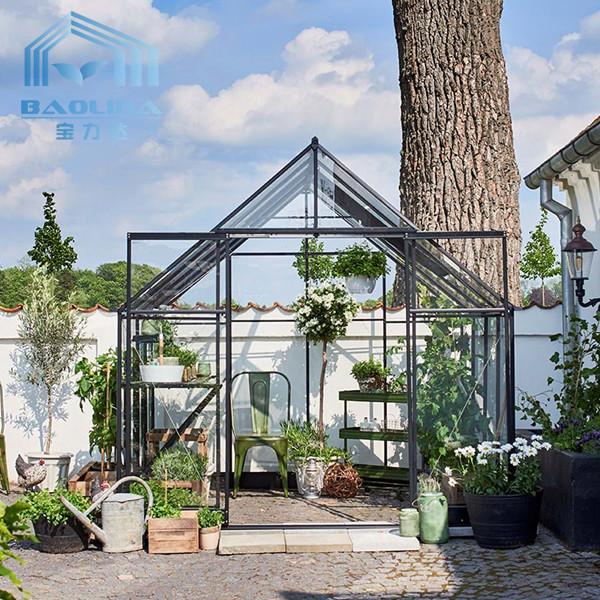 Hortícola de cristal aislador moderada del invernadero de la flor ventilado