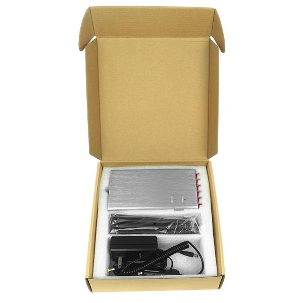 Канал автомобиля 12 корабля сжимая блокатор сигнала UHF Lojack Wifi VHF GPS GSM Jammer сотового телефона 2G 3G 4G 5G