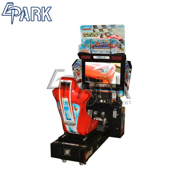 32 Inch Screen Racing Car Game Machine With Dynamic Steering Wheel And Seat