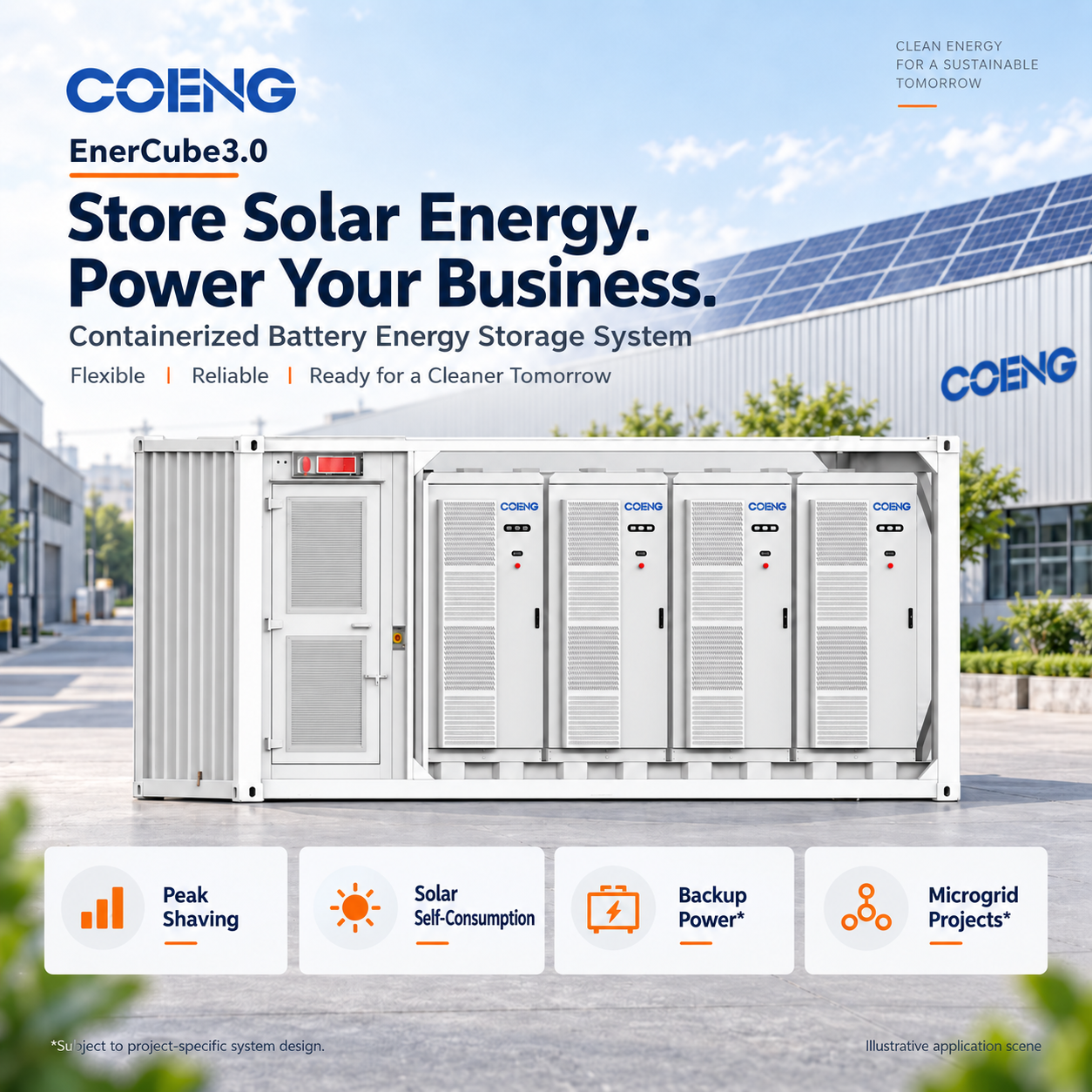 860–1720 KWh Containerized BESS | EnerCube 3.0 | COENG