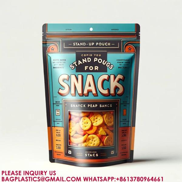 Resealable Food Packaging Stand Up Pouches Dried Fruit Snacks Zip Bags Self-Sealing Bags