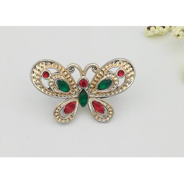 Colorful Plastic Shoe Buckles With Acrylic Diamond Suitable For Women Shoes