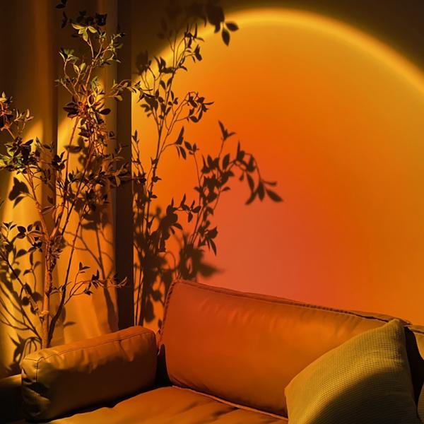 Rainbow Sunset Projector Atmosphere Night Light Coffee Shop Projection Lights Children Bedroom Cute Night sunset project