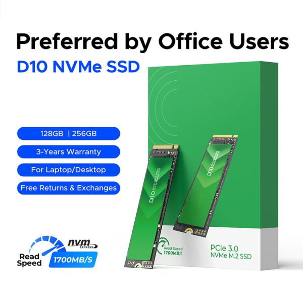 Interface PCIe 3.0 SSD de alta velocidade com NVMe M.2 SSD de 128 GB