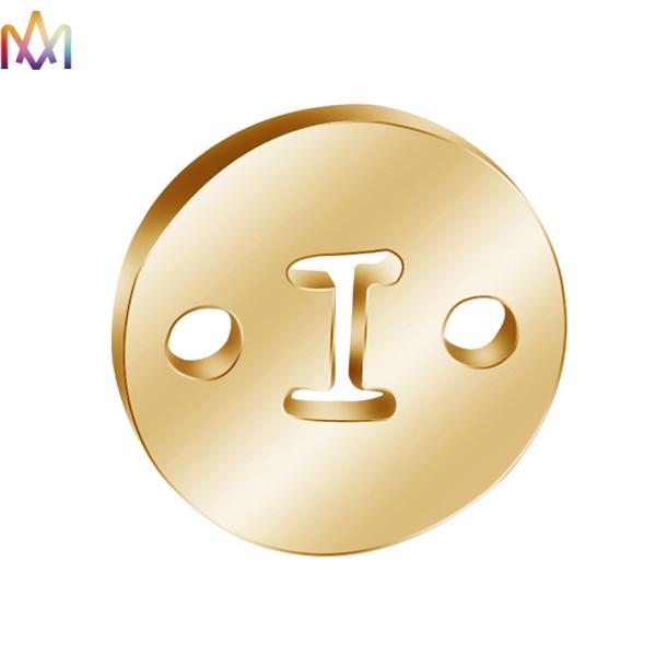 encantos de 8.5m m 26Pcs A-Z Stainless Steel Letter para la joyería