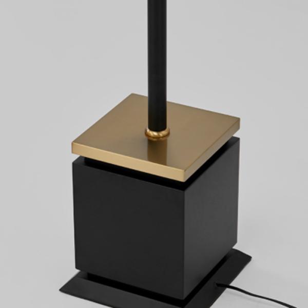 лампа пола спальни выставочного зала ламп СИД черного листового железа 40W вертикальная