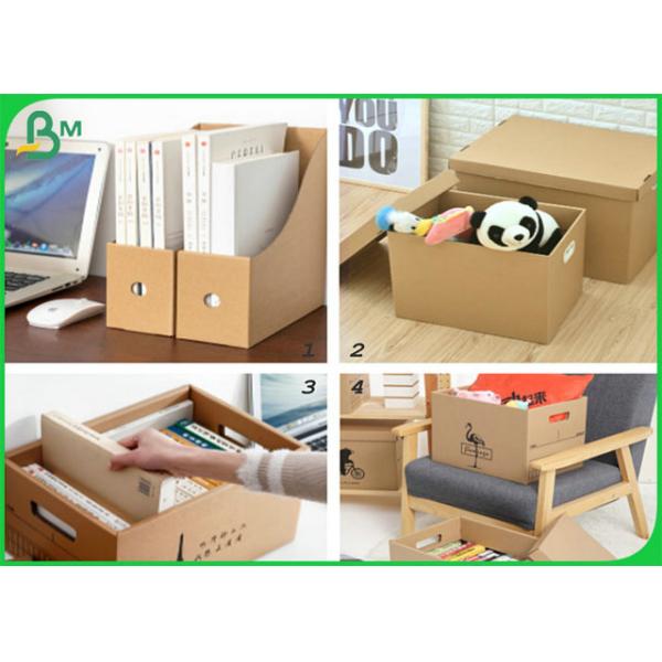 160GSM Good Quality  Brown Color Kraft Liner Board For Making Storage Box
