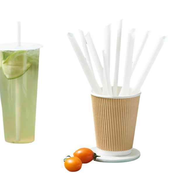 Биоразлагаемые соломинки из ПЛВП ПЛВП Столовые принадлежности 10*230 мм Термосто