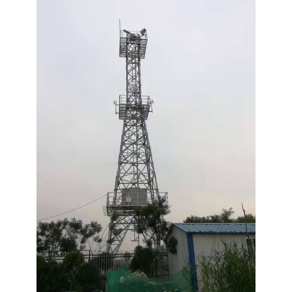 Torre de seguridad de guardia de torre personalizada Watchtower de 4 patas, torre de vigilancia de protección contra incendios de acero angular, sistema de monitoreo de torre de vigilancia Watchtower