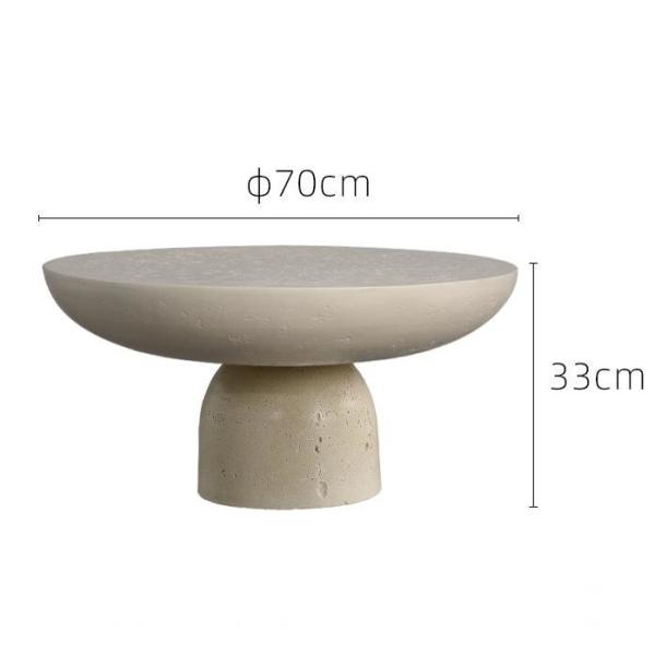 Wood In Painting Hotel Coffee Table  Small Round Side Tables