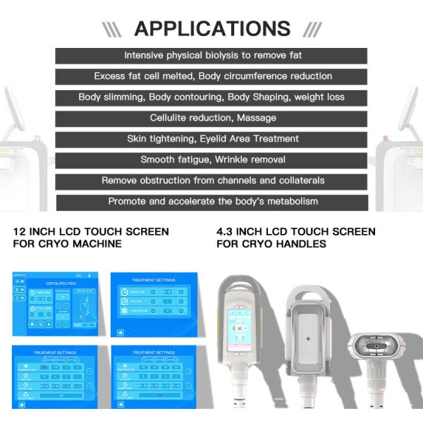 Advanced Cryo Cool Slimming Machine with 12.4 Inch Touch Screen and 4 Cryo 360 Handles