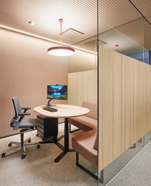 Seamless Ceiling Tile High Absorption Wooden Grooved Acoustic Panels Soundproofing Board
