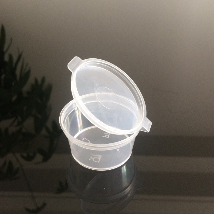 3.500kg Package Gross Weight Take out Round or Square Transparent Plastic Sauce Cup