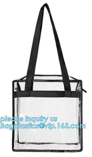 Multi-pockets School Outdoor Clear Transparent PVC Daypack Backpack, Heavy-duty clear PVC school travel backpack with pa