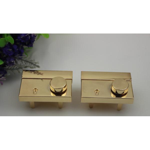 Top quality light gold handbag zinc alloy turn locks and hardware for lady sling leather bag