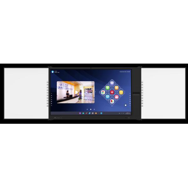 IBoard Factory Android 14 8+128G Win 11 Dual System Interactive Flat Panel IR 20 Touch Supported With Screen Share Interactive Whiteboard With Marker Pen Chalk Writing Side Board For School Education