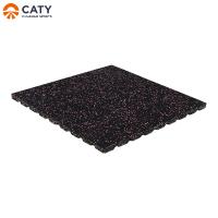 Solide de gymnastique de sport de caoutchouc plancher carré rectangle résistant aux chocs