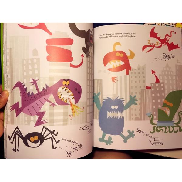 Cartoon Coloring Book Printing , Softcover Paperback Book Printing Spot UV