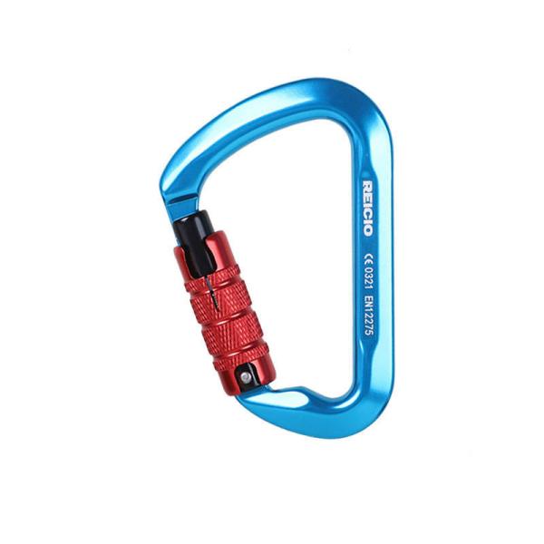 30KN D-Shape Aviation Aluminum Carabiner for Quickdraws and Versatile Climbing Uses