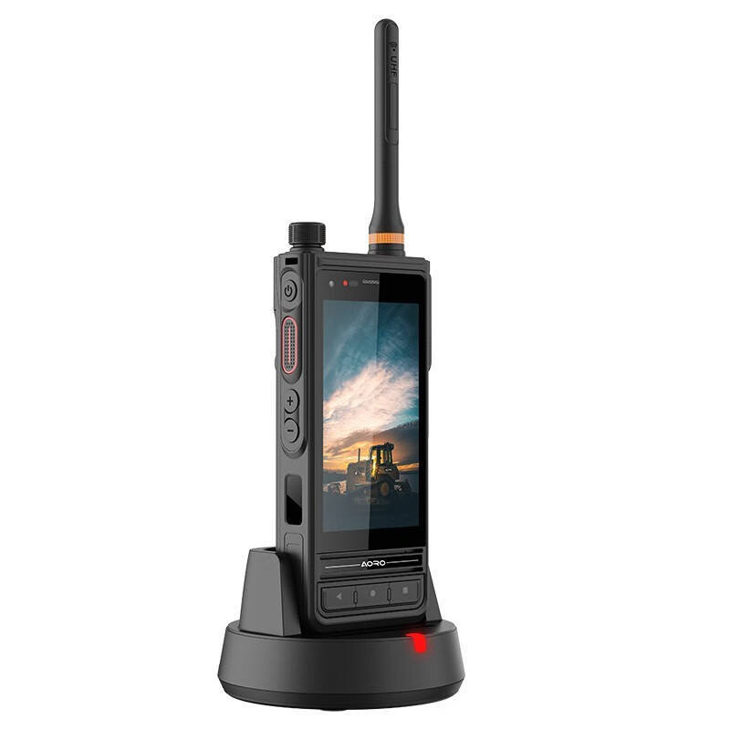 AORO M6 4G Full Netcom Android 10 IP68 Long Range Transmitter Professional Black Handheld Walkie Talkie Smart Phone