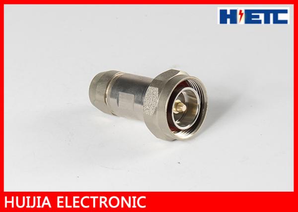 Communication 1/2 Feeder Cable Rf Antenna Connector , Male ST Clamp Electornic Antenna Cable Connectors