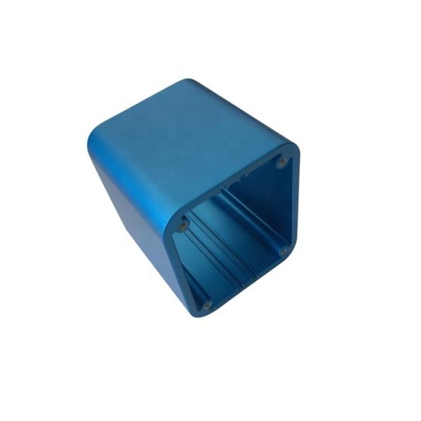 Steel Blue Anodized Extruded Aluminium Case , Aluminum Enclosure Case Durable
