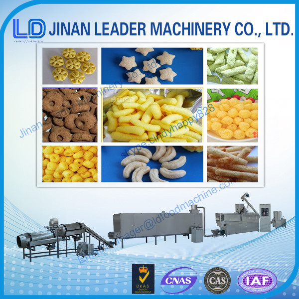 Puffed snack food processing machine rice puffing machine