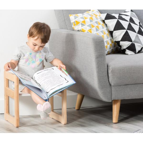 Customized Logo Space Saving Function 202406 Montessori Wooden Multi-functional Chair