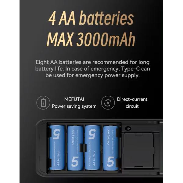 Код RFID IC-карта Смартфонный приложение Разблокировать биометрический отпечаток пальца Умный замок Туя Умный Wi-Fi Цифровой дверной замок