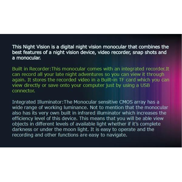 5 X 40 Infrared Night Vision Goggles , Thermal Vision Goggles For Night Hunting